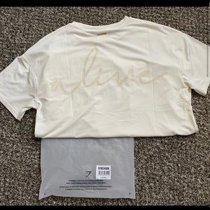 Gymshark WHITNEY OVERSIZED T-SHIRT - Unbleached